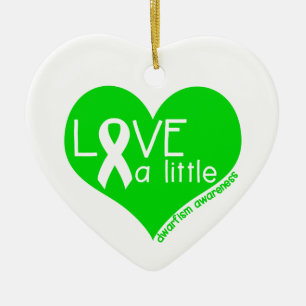 Liefde een kleine dwarfisme bewustmakingsorganisat keramisch ornament