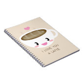 Liefde een laptop van Latté Notitieboek (Rechterzijde)