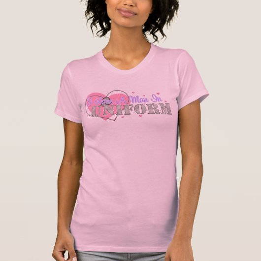 Liefde een Man in uniform T-shirt (Voorkant)
