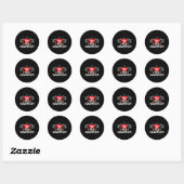 Liefde Een Multiple Sclerosis MS Warrior Ronde Sticker (Vel)