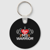 Liefde Een Multiple Sclerosis MS Warrior Sleutelhanger (Voorkant)