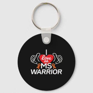 Liefde Een Multiple Sclerosis MS Warrior Sleutelhanger