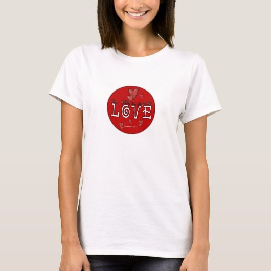 Liefde - een positief woord t-shirt (Voorkant)