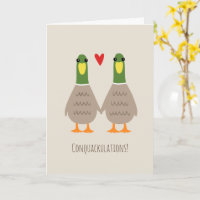 Liefde Eenden Huwelijk Felicitaties Bruidegom Gefe