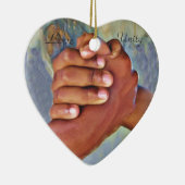 Liefde, eenheid, vrede keramisch ornament (Rechts)