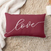 Liefde Eenvoudig Wit Schrift Rood Kussen (Deken)