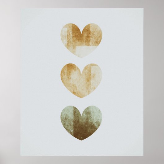 Liefde Eenvoudige Boho Tekeningen Boho Chique Esth Poster (Voorkant)