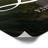 Liefde Eenvoudige Nieuw-Trouwde Foto Elegante Brui Poster (Hoek)