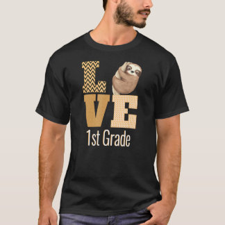 Liefde eerste klas klas leraar eerste klas terug n t-shirt