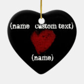 Liefde Eeuwige Liefde Omhelzen Keepsake Gothic Keramisch Ornament (Achterkant)