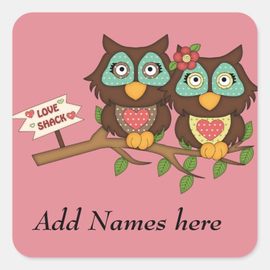Liefde Eigenaren ontwerpen Labels Stickers (Voorkant)