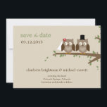 Liefde Eigenaren sparen de Datum/de Mededelingen v Save The Date<br><div class="desc">Kijk eens wat er gaat trouwen! Viel je aanstaande nuptiaal met dit moderne en speelse collectie van Liefde Owls bruiloft van berryberrynice.com. Overeenkomende trouwsuite beschikbaar.  De kleuren van de douane beschikbaar op verzoek.</div>