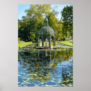 Liefde-eiland in de Chateau de Chantilly Poster