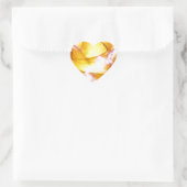 Liefde Electric Roos.jpg Hart Sticker (Tas)