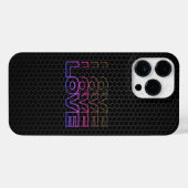 Liefde - Electro Edition iPhone Hoesje (Achterkant horizontaal)