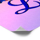 Liefde Elegant Bluebird Creëer Your Own Poster (Hoek)