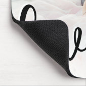 Liefde Elegant Script Koppel Foto Muismat (Hoek)