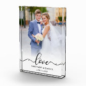 Liefde Elegant Zwart Script bruid bruidegom bruilo Fotoblokken (Rechts)