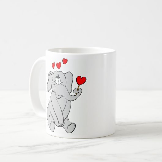 Liefde Elephant! Koffiemok (Voorkant links)