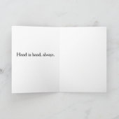 Liefde Elkaar Vasthoudend Romantisch Paar Kaart (Binnen)