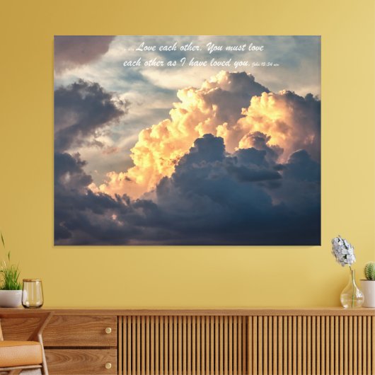 Liefde elke andere ondertitel canvas afdruk (Insitu (Woonkamer))