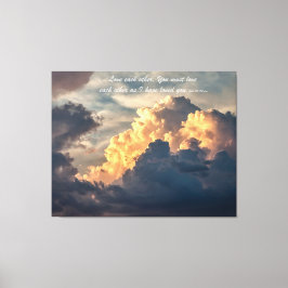 Liefde elke andere ondertitel canvas afdruk