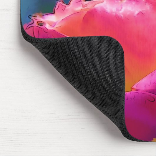 Liefde elke andere Waterverf Roos Bloom Muismat (Hoek)