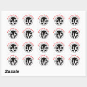 Liefde Embleem Zwarte Stickers (Vel)