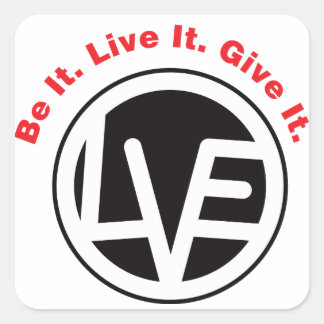 Liefde Embleem Zwarte Stickers