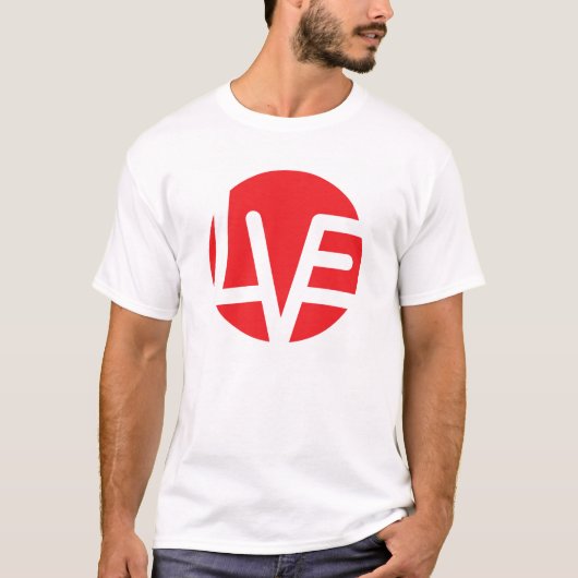 Liefde Emblem, Shirt met lang Sleeve (Voorkant)