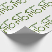 Liefde – Emerald Green Edelsteen Lettering Cadeaupapier (Hoek)