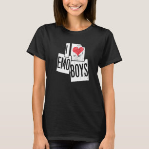 Liefde Emo Boys Emotionele Hardcore Jongens T-shirt