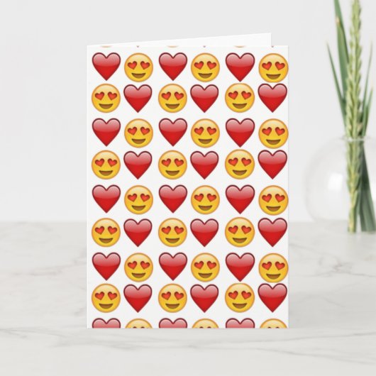 liefde emoji kaart (Voorkant)