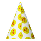 Liefde Emoji Verjaardagsfeestje Feesthoedjes (Achterkant)