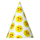 Liefde Emoji Verjaardagsfeestje Feesthoedjes (Voorkant)