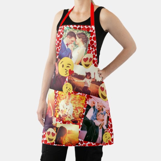 Liefde Emoji's Deel de Liefde in Stijl Schort (Insitu)