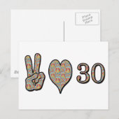 Liefde en 30 briefkaart (Voorkant / Achterkant)