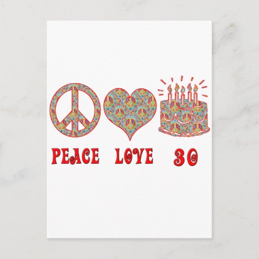 Liefde en 30 briefkaart (Voorkant)