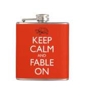 Liefde en andere brandstoffen houden kalm heupfles (Voorkant)