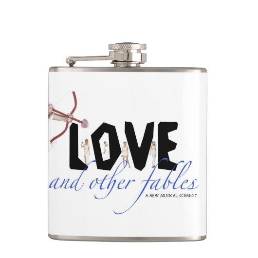 Liefde en andere flessen heupfles (Voorkant)