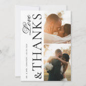 Liefde en Bedankt 2 Moderne foto's Elegante bruilo (Voorkant)