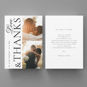 Liefde en Bedankt 2 Moderne foto's Elegante bruilo