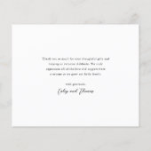 Liefde en Bedankt 3 Foto New Baby Hartelijk dank (Achterkant)