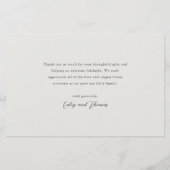 Liefde en Bedankt 3 Foto New Baby Hartelijk dank Flyer (Achterkant)