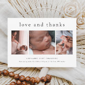 Liefde en Bedankt 3 Foto New Baby Hartelijk dank Flyer