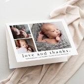 Liefde en Bedankt 3 Fotocollage Baby