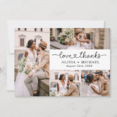 Liefde en Bedankt 5 Fotocollage Script Bruiloft (Voorkant)