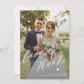 Liefde en bedankt 6 fotocollage bruiloft (Voorkant)