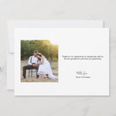 Liefde en Bedankt Aangepast script voor foto-bruil (Achterkant)