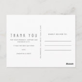 Liefde en Bedankt Aangepaste bruiloft Dank jullie  Briefkaart (Achterkant)